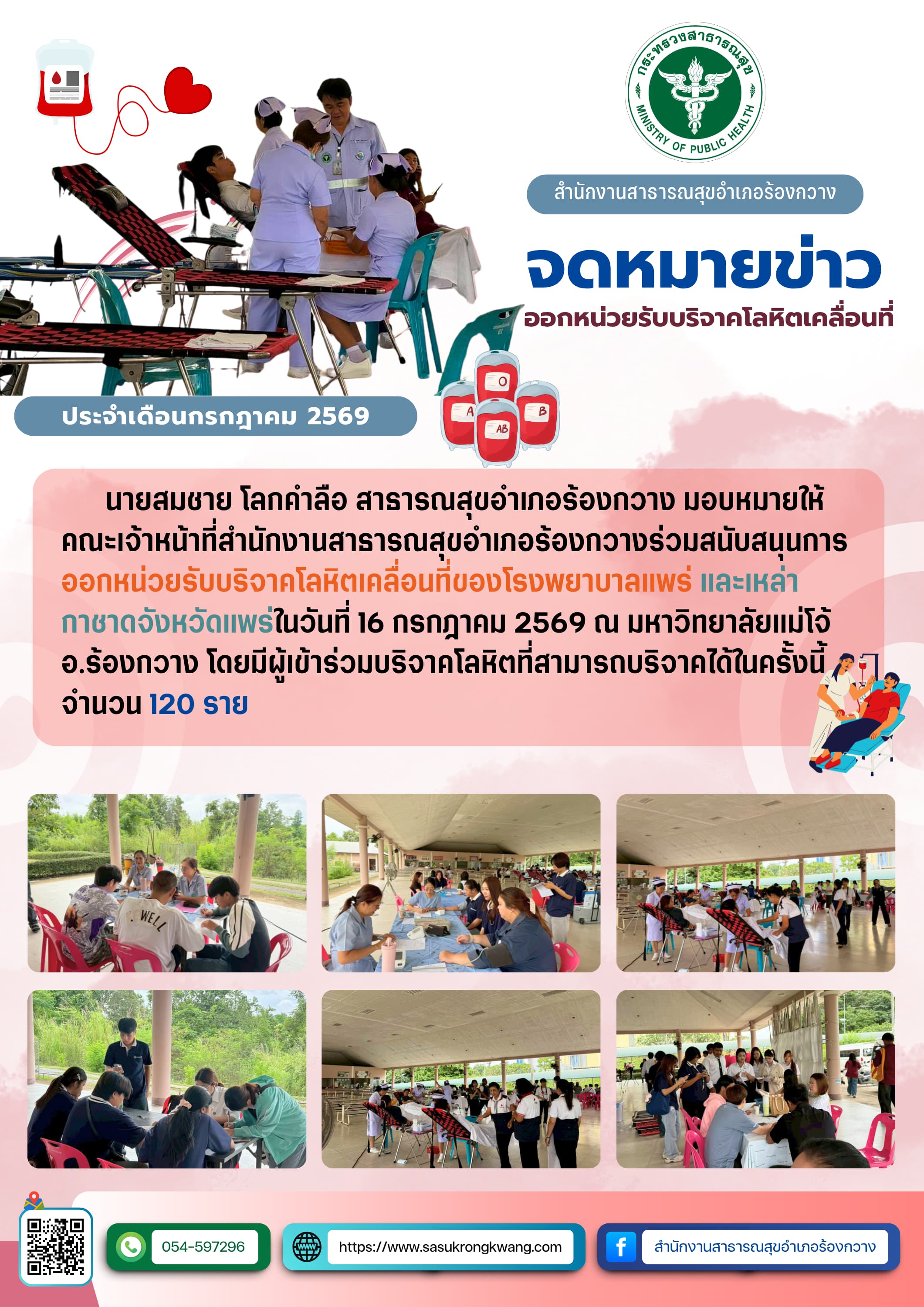 ออกหน่วยรับบริจาคโลหิตเคลื่อนที่16072569
