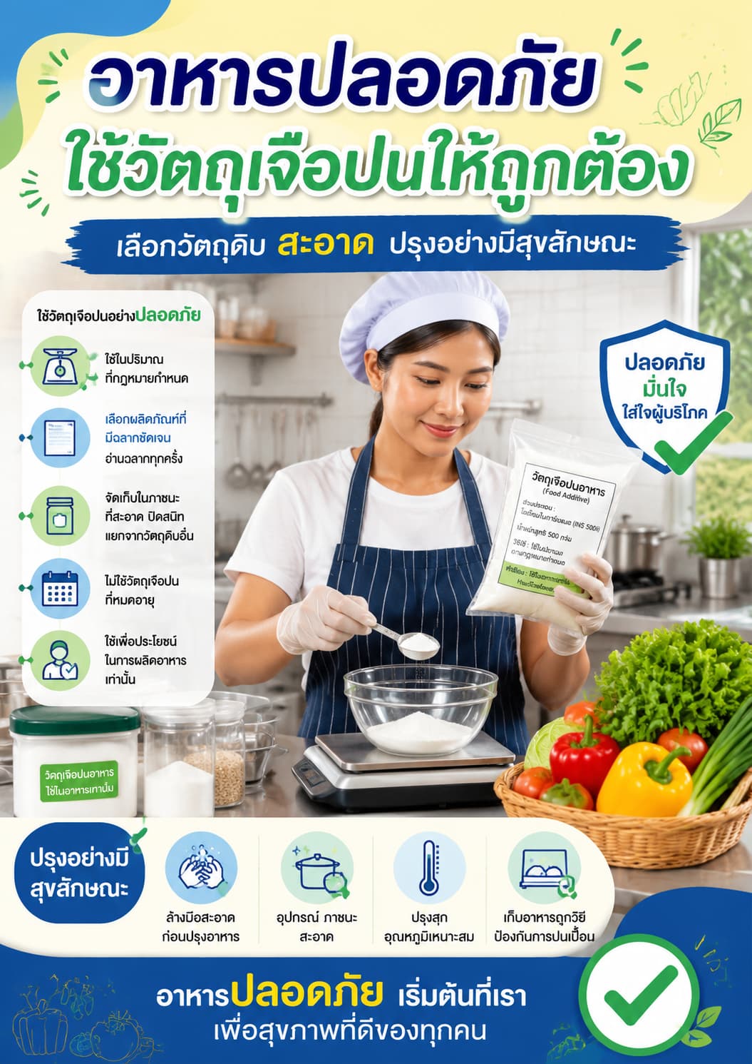 อาหารปลอดภัย เริ่มจากการใช้วัตถุเจือปนอย่างถูกต้อง