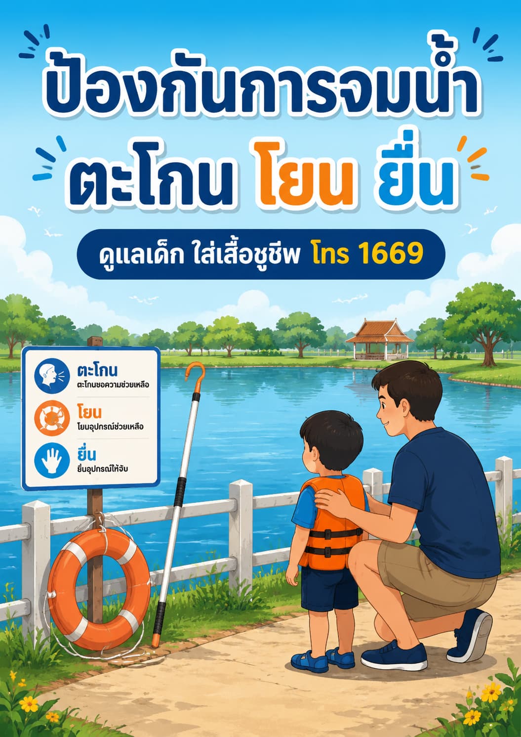 ป้องกันการจมน้ำ เริ่มได้ที่บ้านและชุมชน